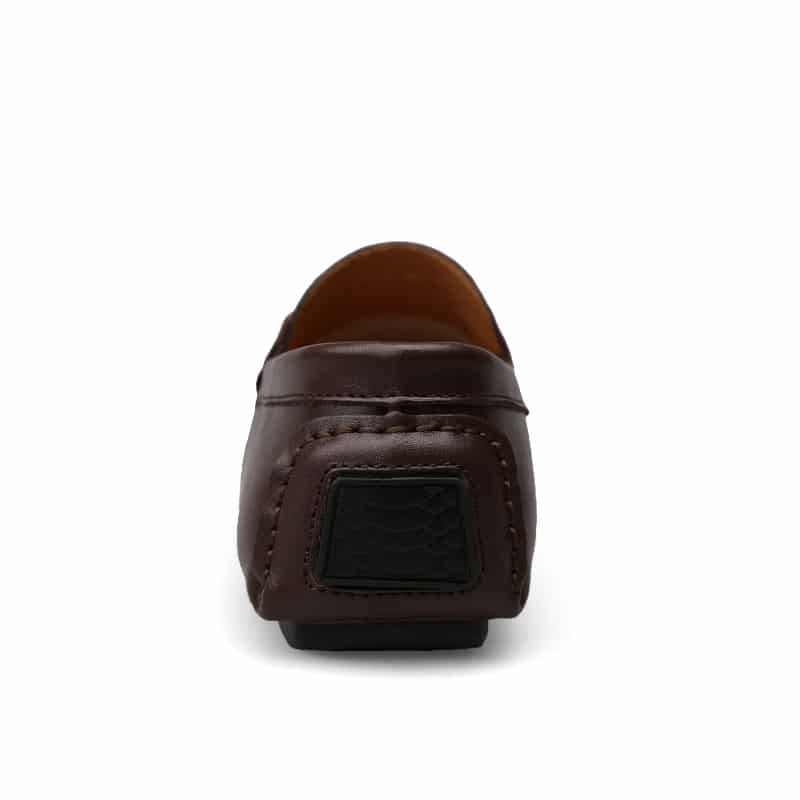 Italienische Loafer aus echtem Leder für Herren in Braun