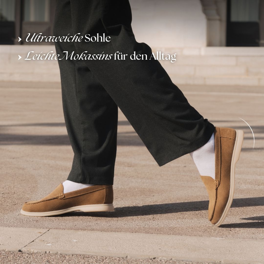 Yacht - Premium Loafer aus echtem Wildleder für Herren