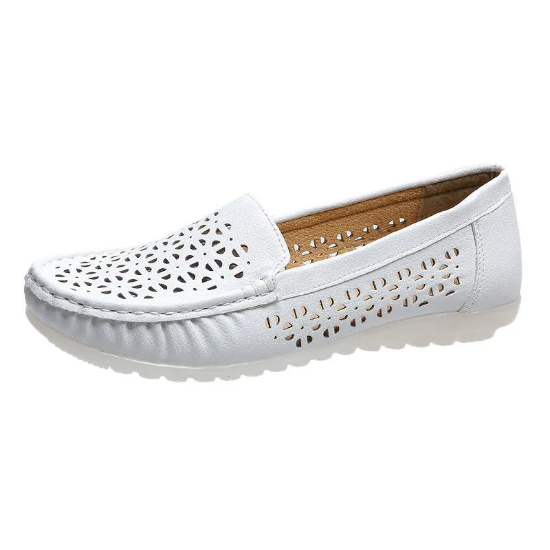 Durchbrochene Loafer mit weicher Sohle für Damen