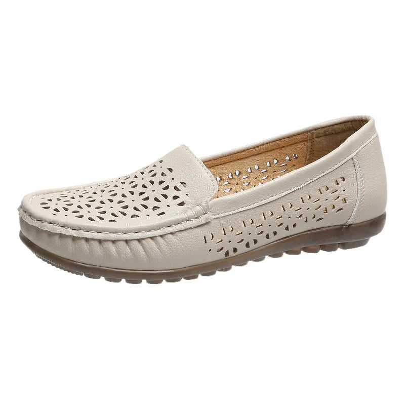 Durchbrochene Loafer mit weicher Sohle für Damen