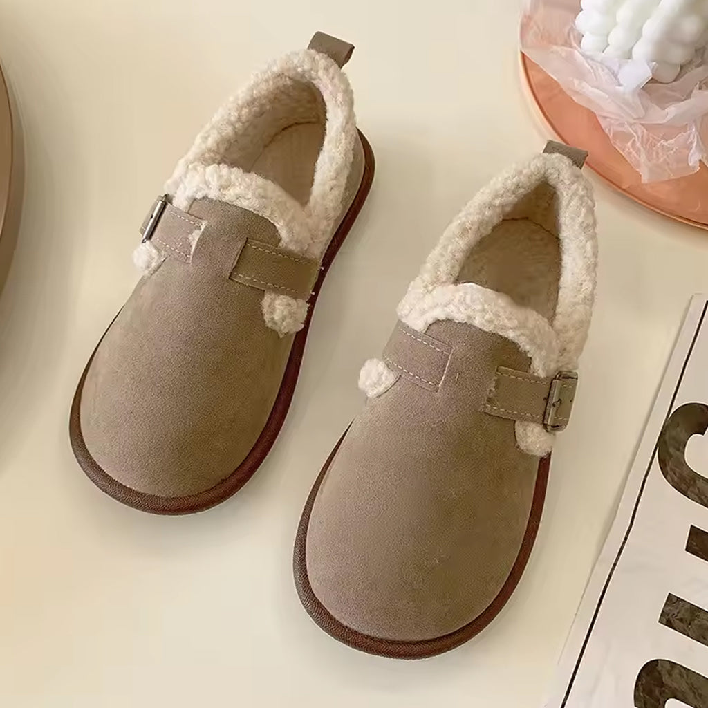 Gefütterte Clog-Mokassins für Damen mit geschlossenem Fersenbereich