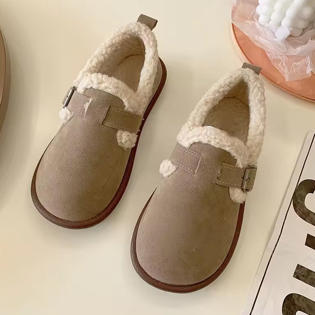 Gefütterte Clog-Mokassins für Damen mit geschlossenem Fersenbereich