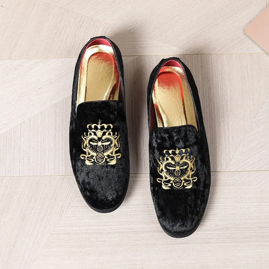 Hochzeits-Loafer aus Kunstwildleder für Herren
