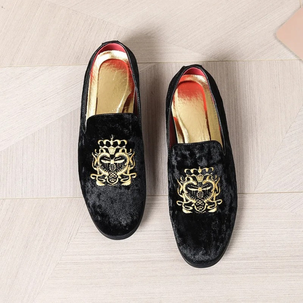 Hochzeits-Loafer aus Kunstwildleder für Herren
