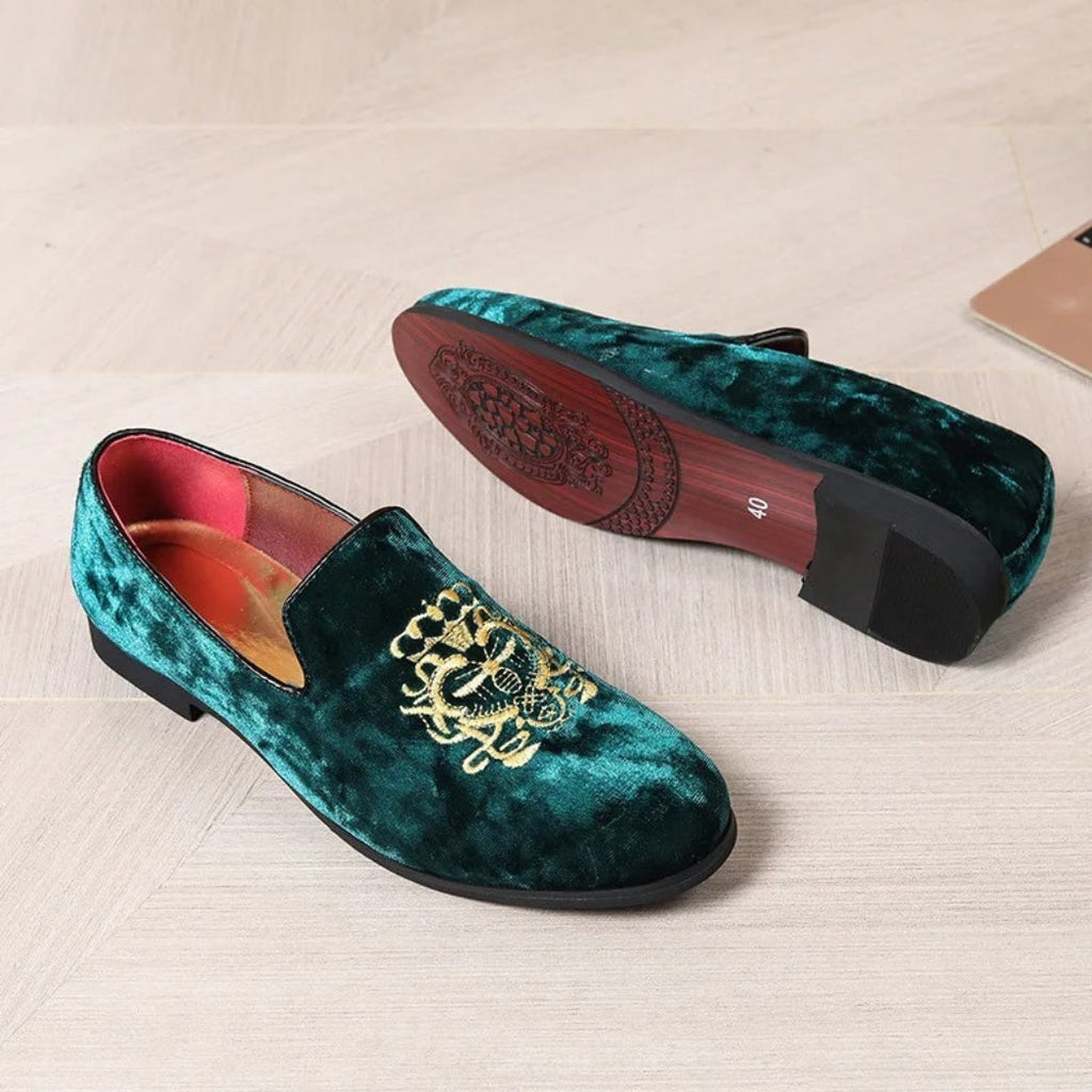 Hochzeits-Loafer aus Kunstwildleder für Herren