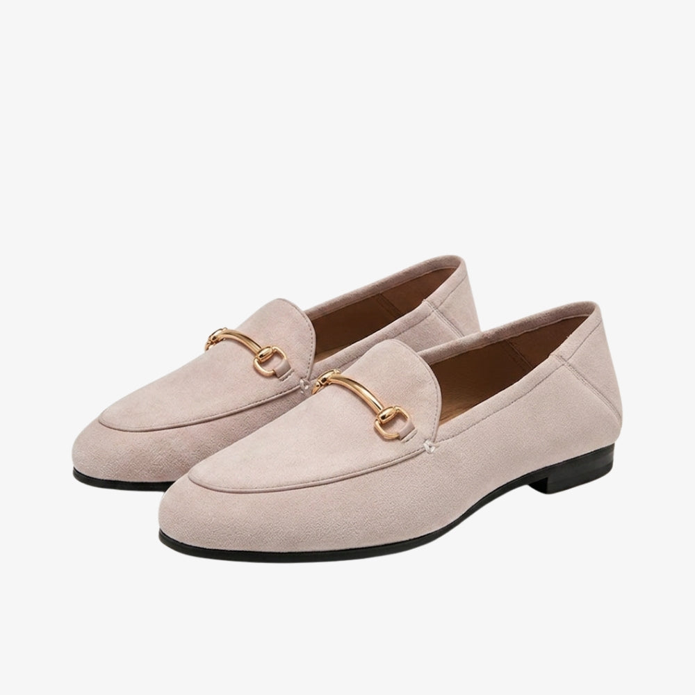 Loafer aus echtem Wildleder mit Trense für Damen