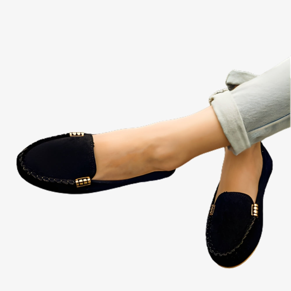 Loafer aus Wildleder-Imitat für Damen