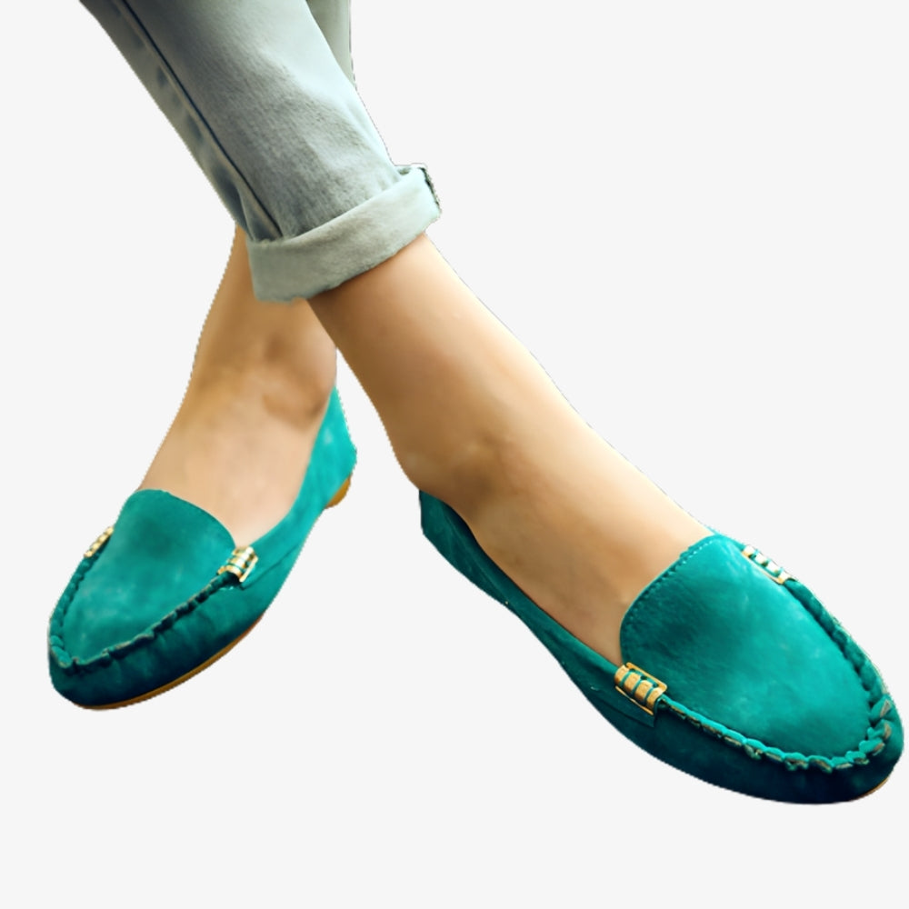 Loafer aus Wildleder-Imitat für Damen