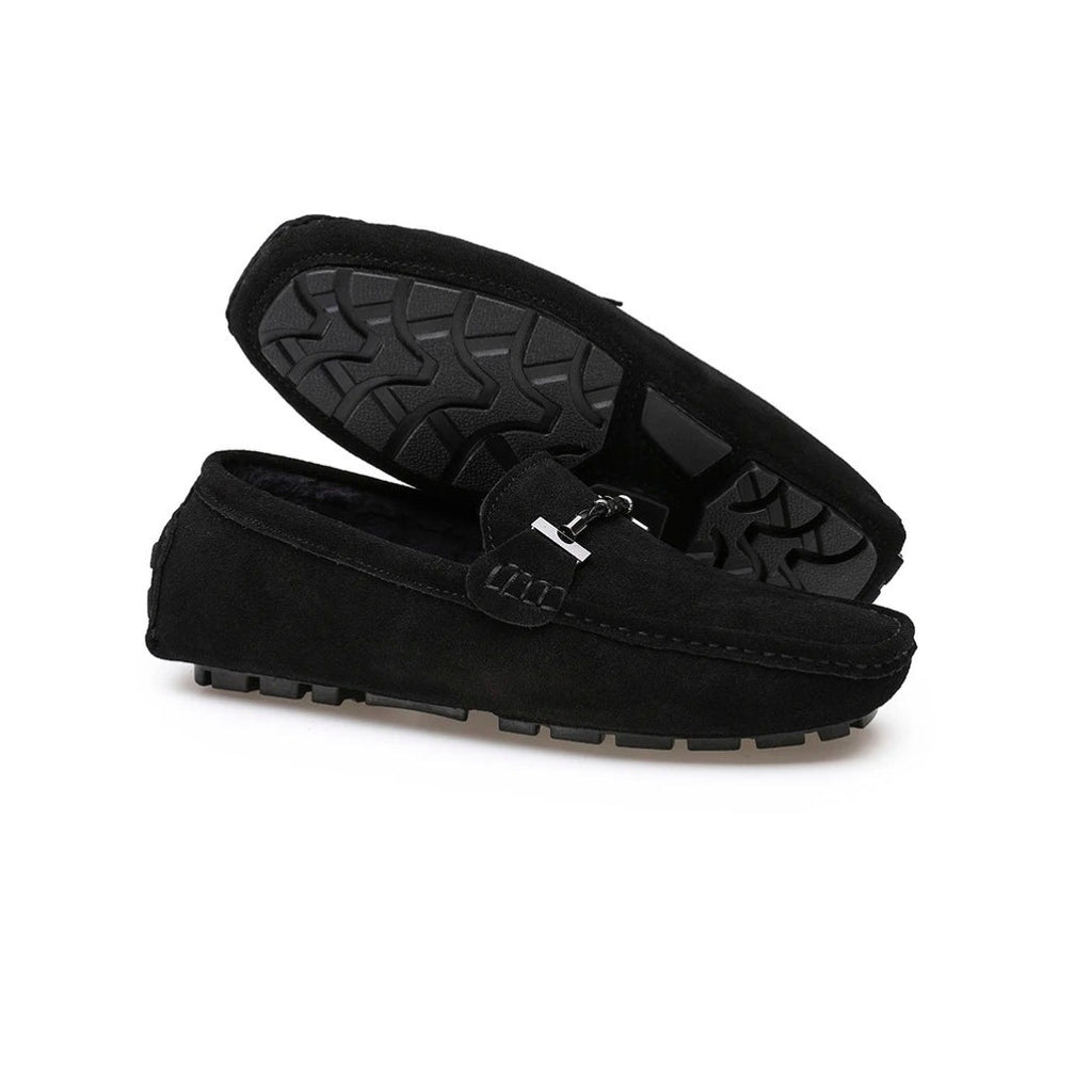 Gefütterte Wildleder-Loafer für Herren