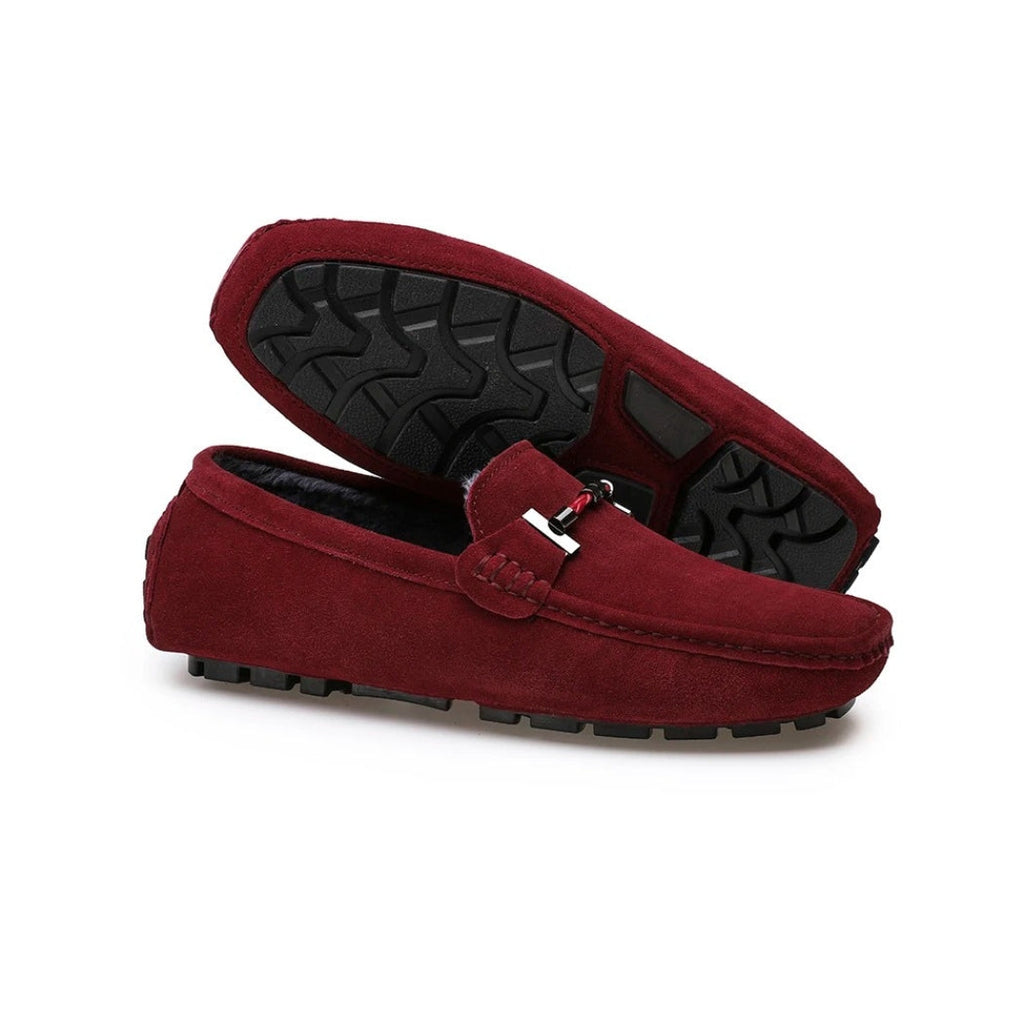 Gefütterte Wildleder-Loafer für Herren