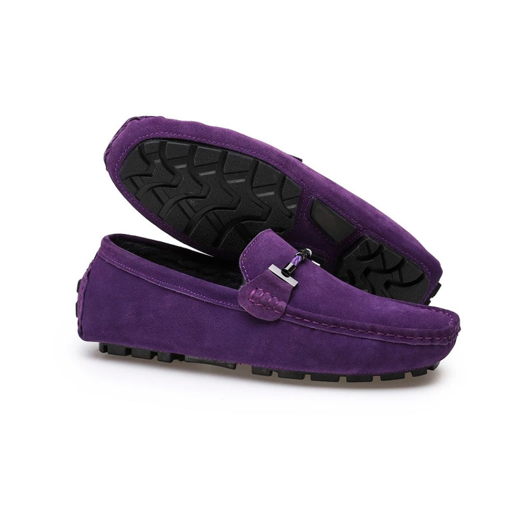 Gefütterte Wildleder-Loafer für Herren