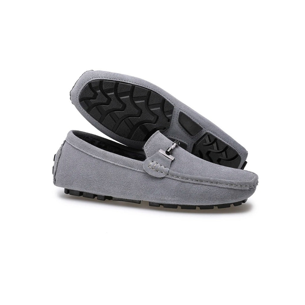 Gefütterte Wildleder-Loafer für Herren