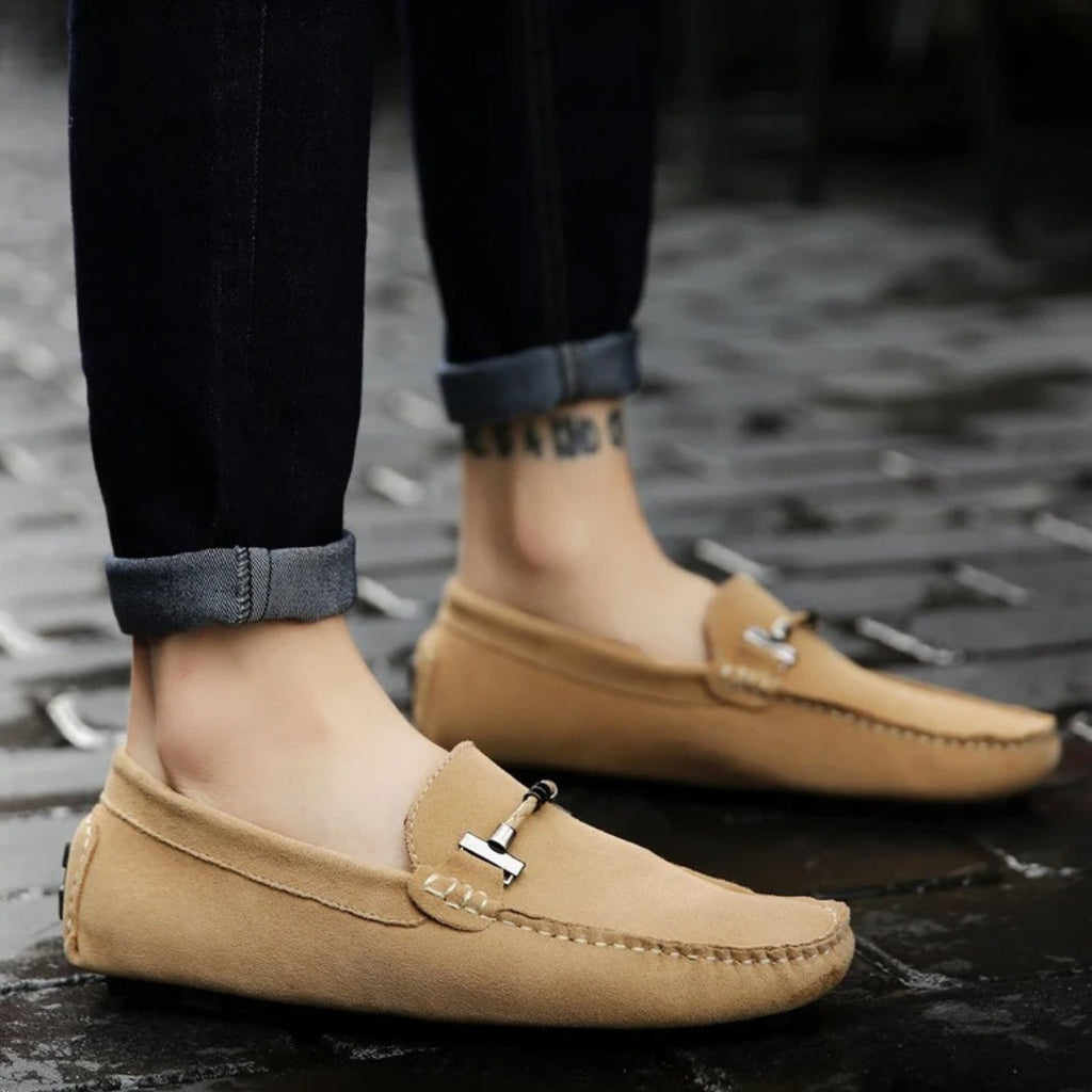 Gefütterte Wildleder-Loafer für Herren