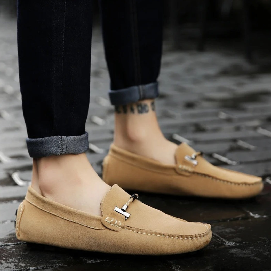 Gefütterte Wildleder-Loafer für Herren