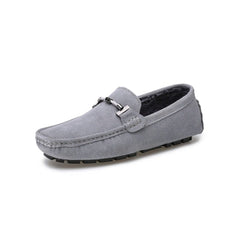 Gefütterte Wildleder-Loafer für Herren, Grau