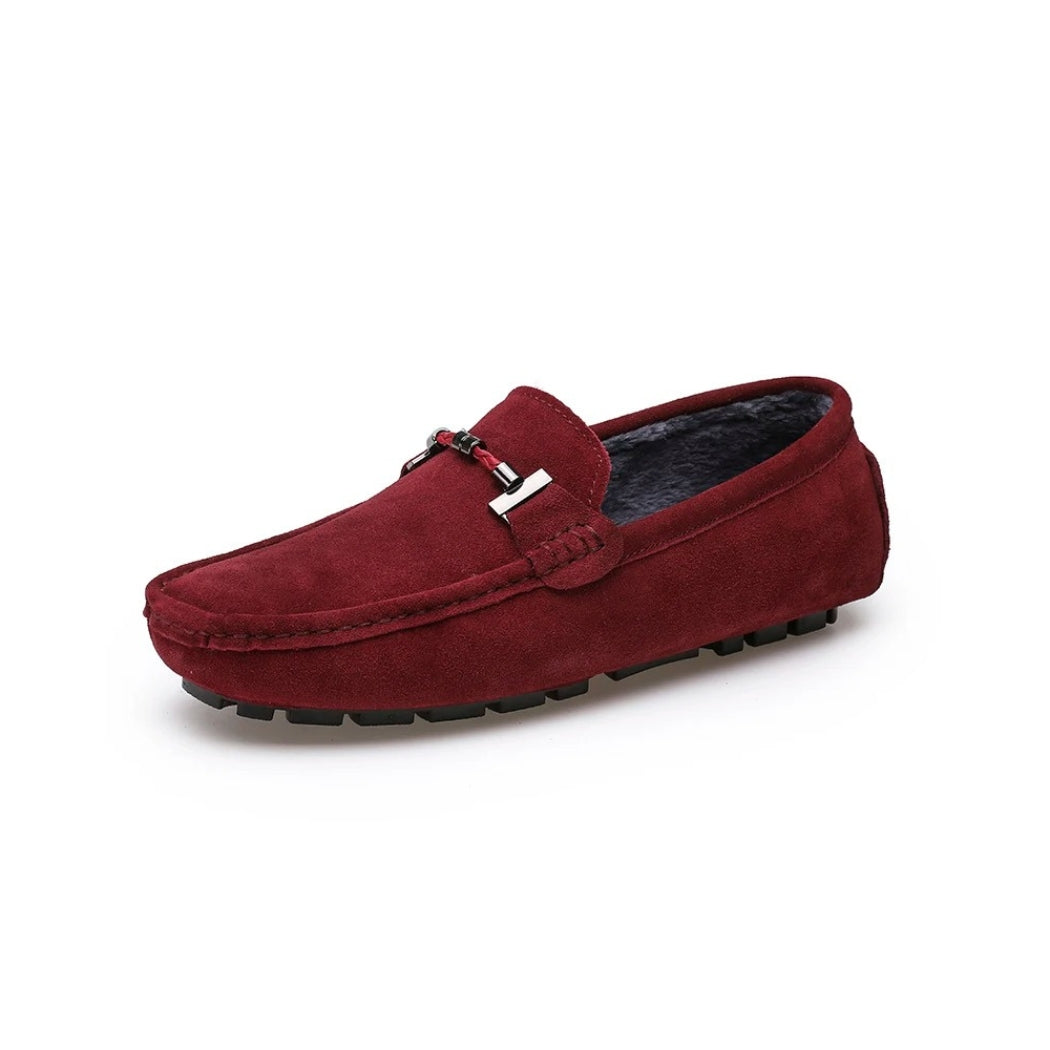 Gefütterte Wildleder-Loafer für Herren