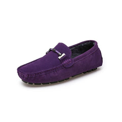 Gefütterte Wildleder-Loafer für Herren, Violett
