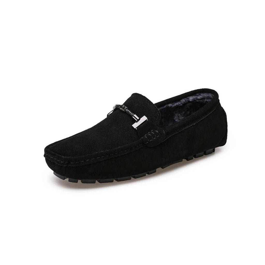 Gefütterte Wildleder-Loafer für Herren