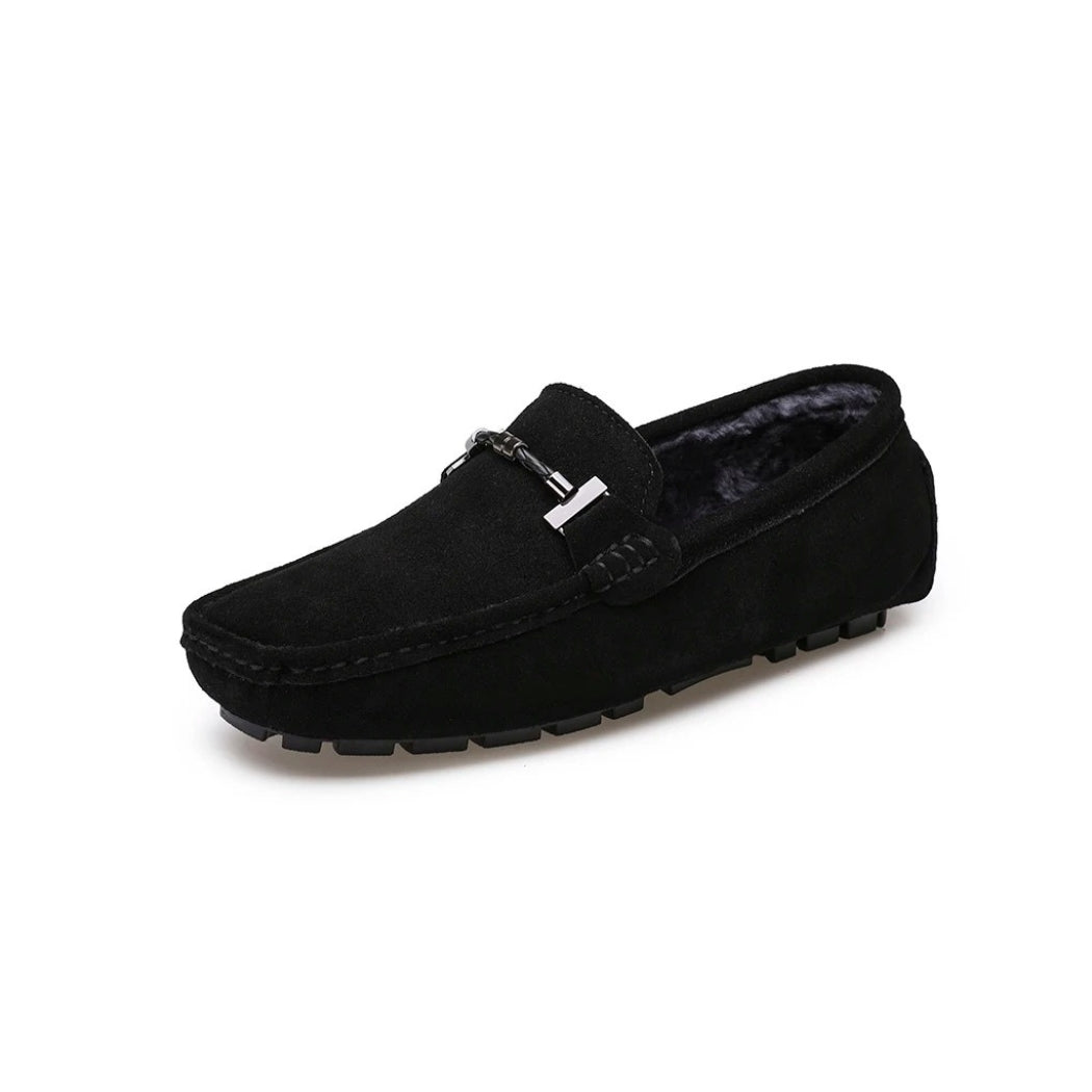 Gefütterte Wildleder-Loafer für Herren