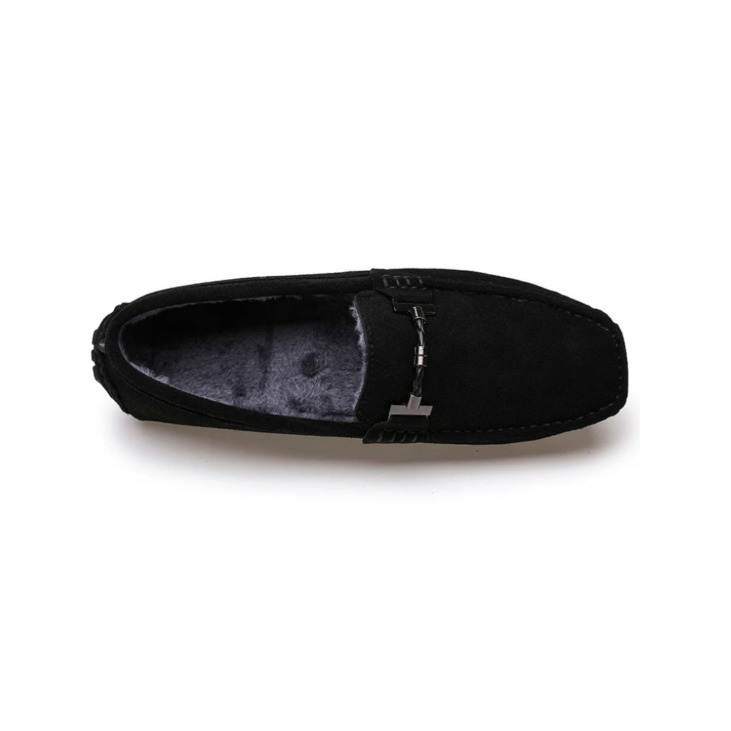 Gefütterte Wildleder-Loafer für Herren