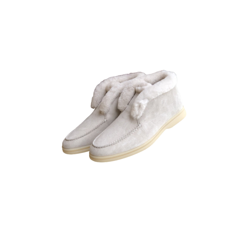 Gefütterte Loafer aus Wildleder für Damen