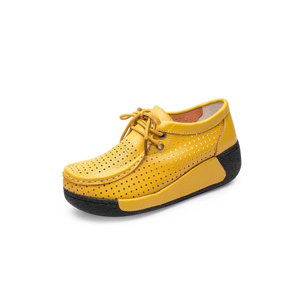 Loafer aus Leder mit Plateausohle für Damen