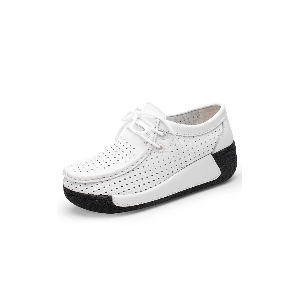 Loafer aus Leder mit Plateausohle für Damen