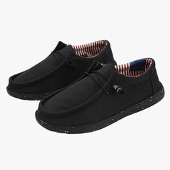 Sommer-Loafer aus Stoff für Herren, Schwarz