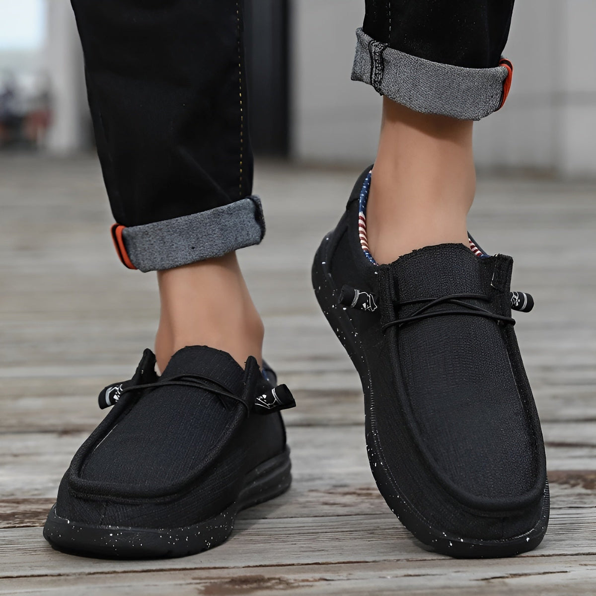 Sommer-Loafer aus Stoff für Herren