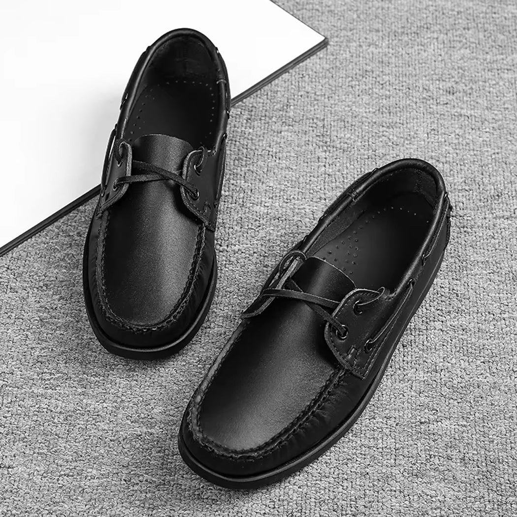 Bootsschuh-Mokassin aus Leder für Herren