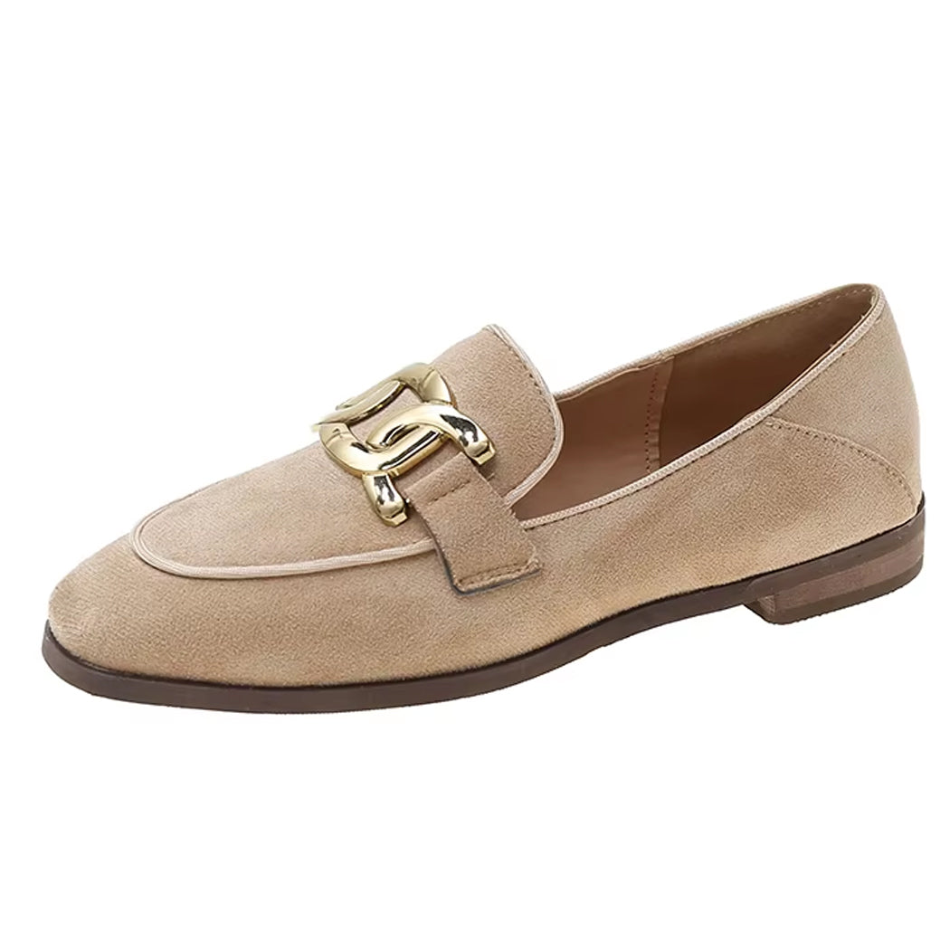 Loafer mit Schnalle im Vintage-Stil für Damen
