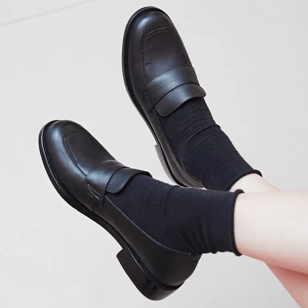 Eleganter klassischer Leder-Loafer für Damen