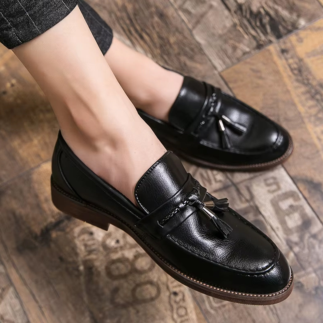 Eleganter Leder-Loafer mit Quaste für Herren