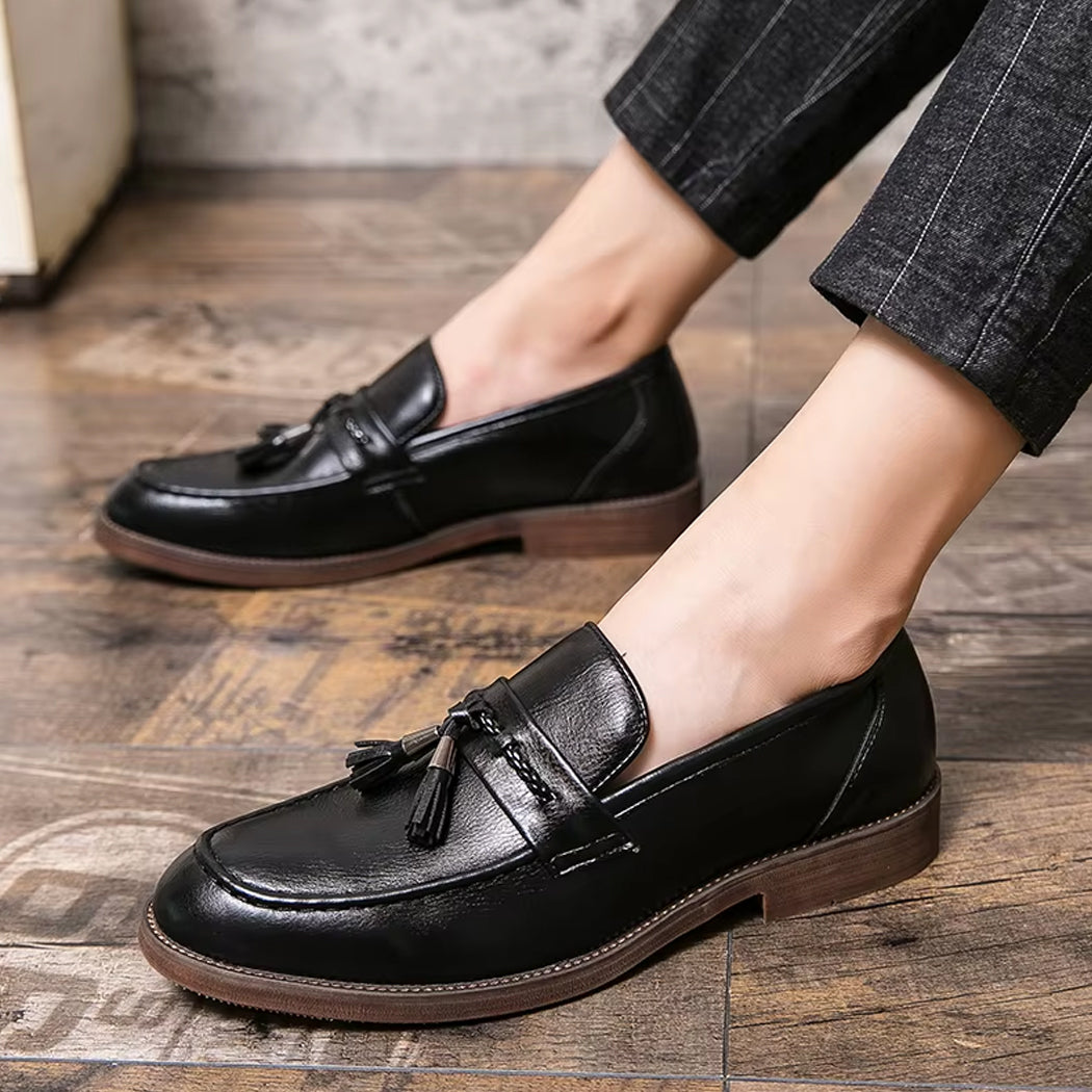 Eleganter Leder-Loafer mit Quaste für Herren