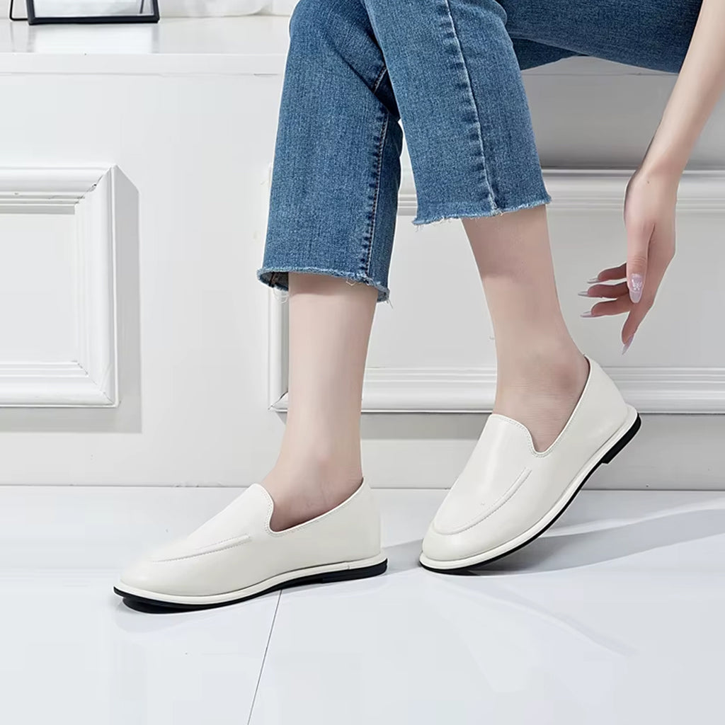 Leder Slipper Mokassin für Damen