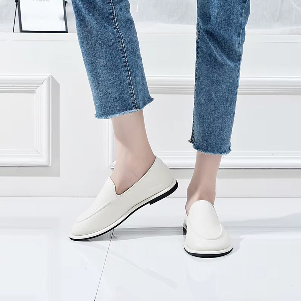 Leder Slipper Mokassin für Damen