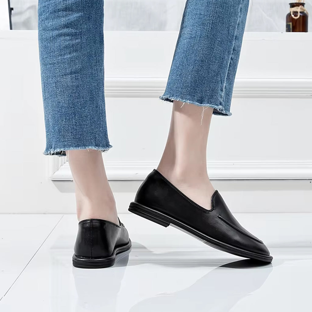Leder Slipper Mokassin für Damen