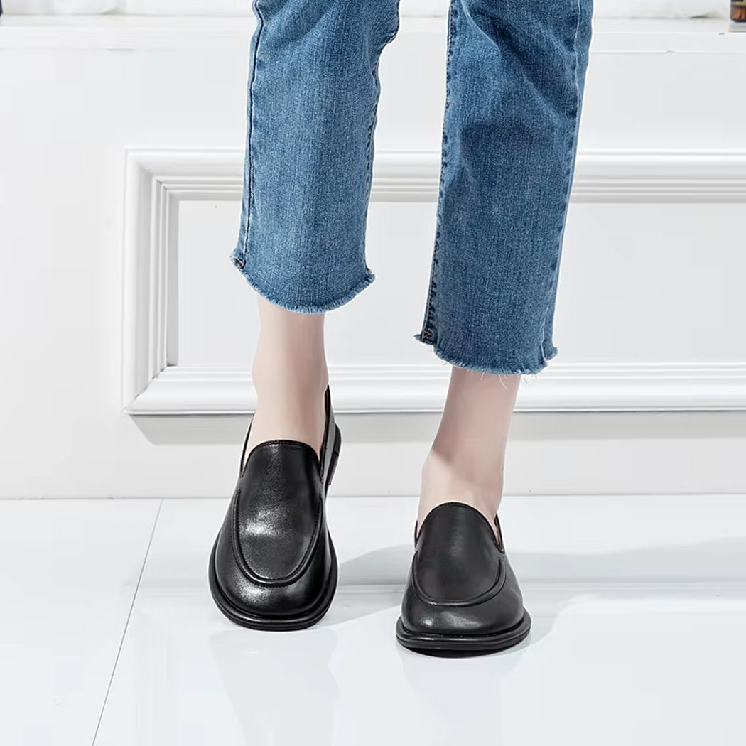 Leder Slipper Mokassin für Damen