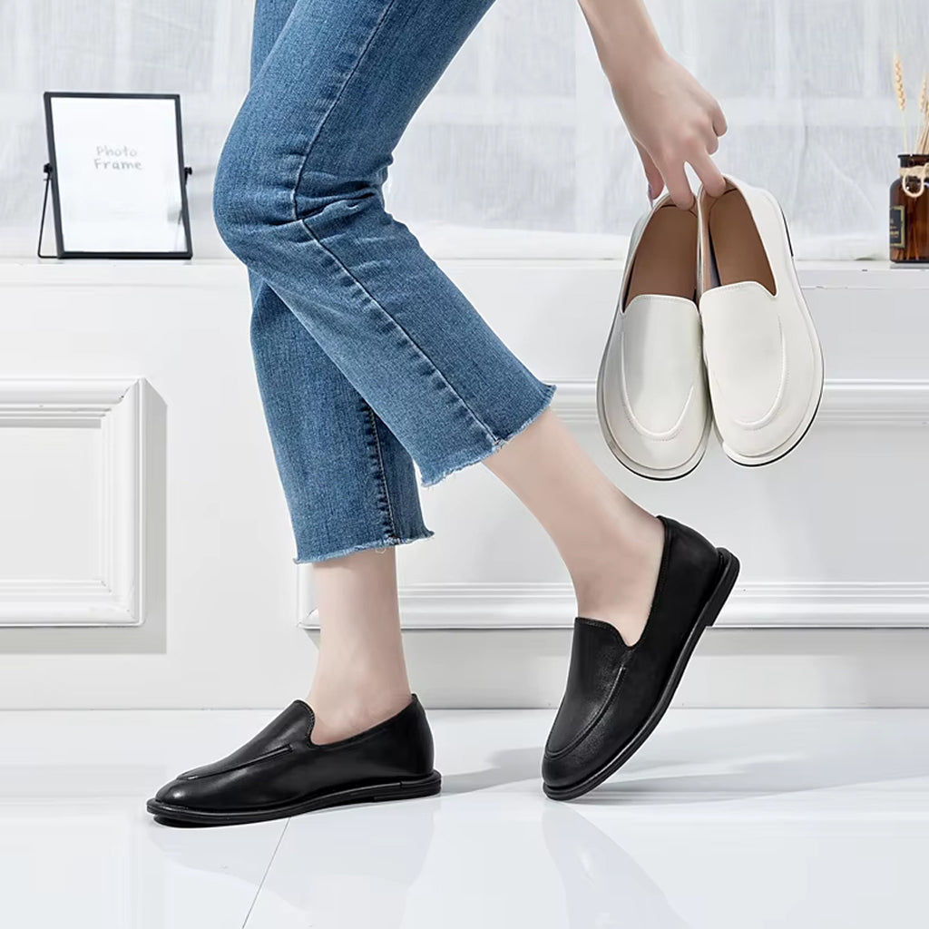 Leder Slipper Mokassin für Damen