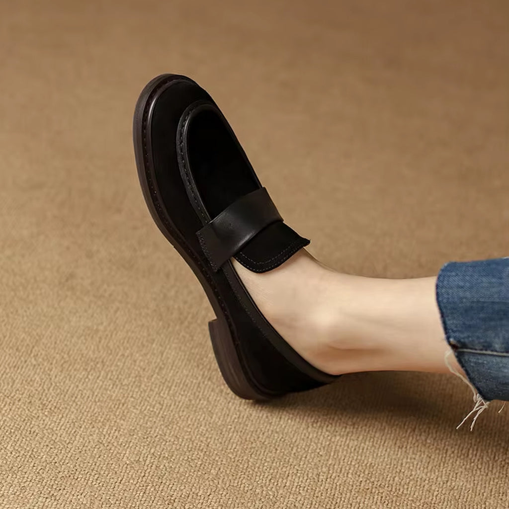 Klassischer Wildleder-Loafer für Damen