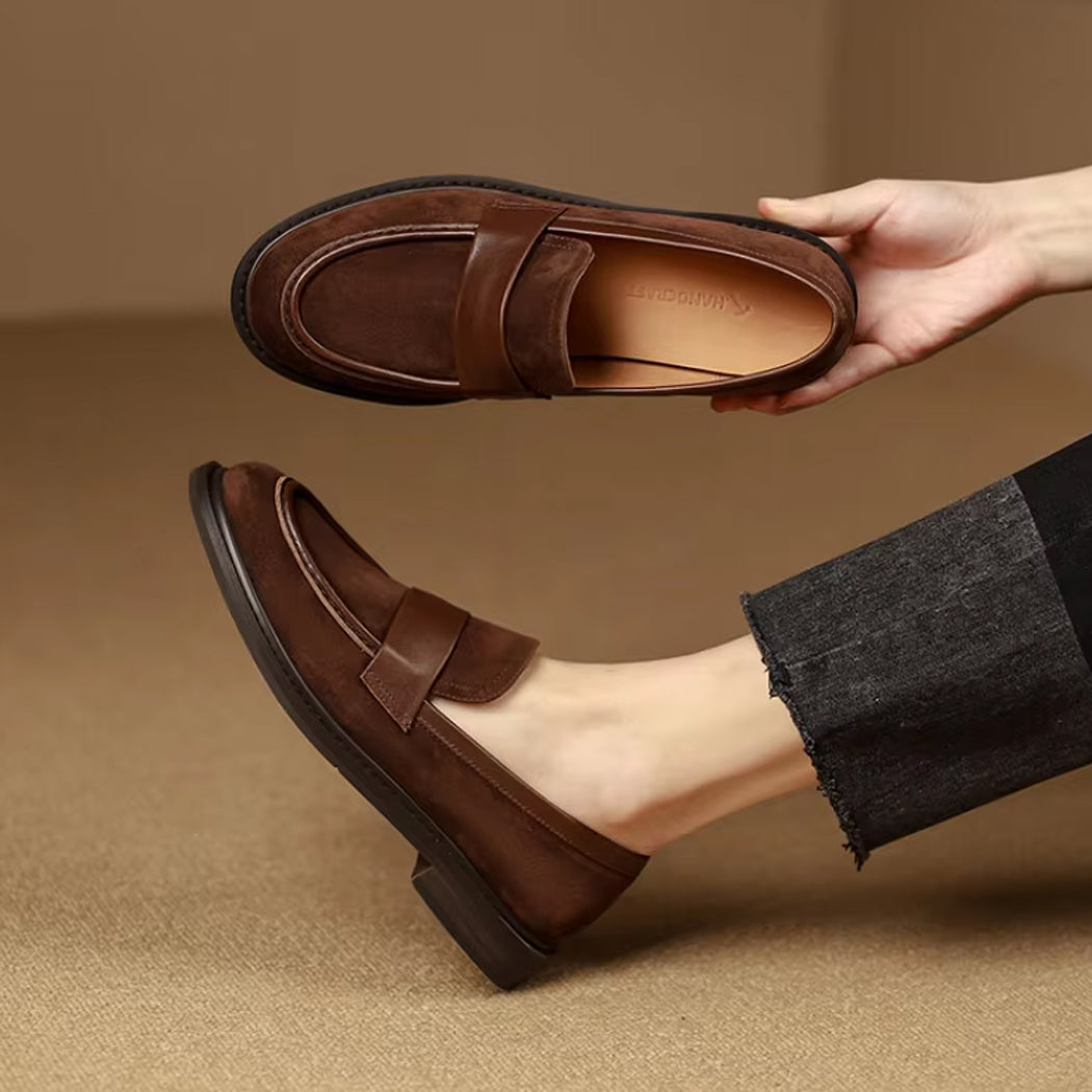 Klassischer Wildleder-Loafer für Damen