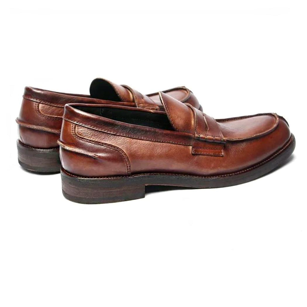 Loafer aus echtem Leder in Braun oder Schwarz für Herren