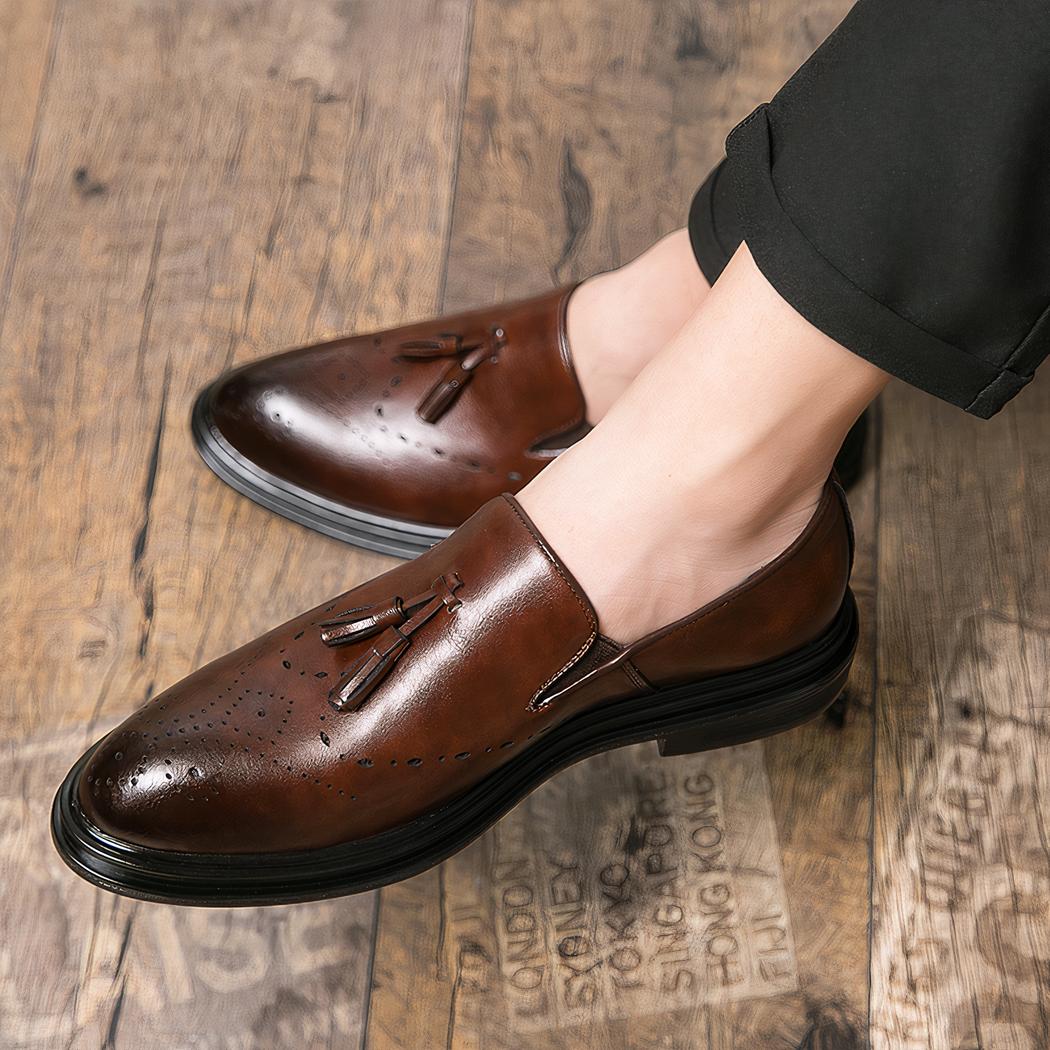 Klassische Loafer mit Quasten für Herren