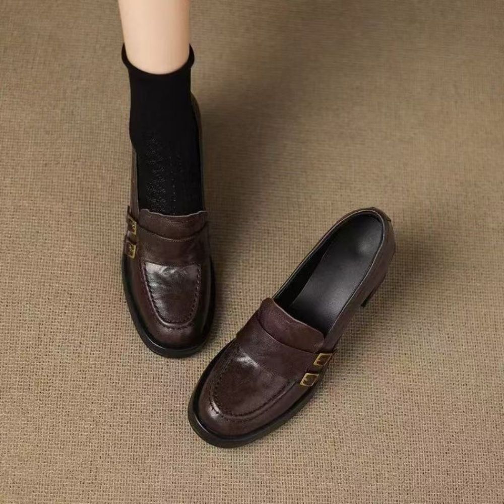 High-Heel-Mokassins für Damen