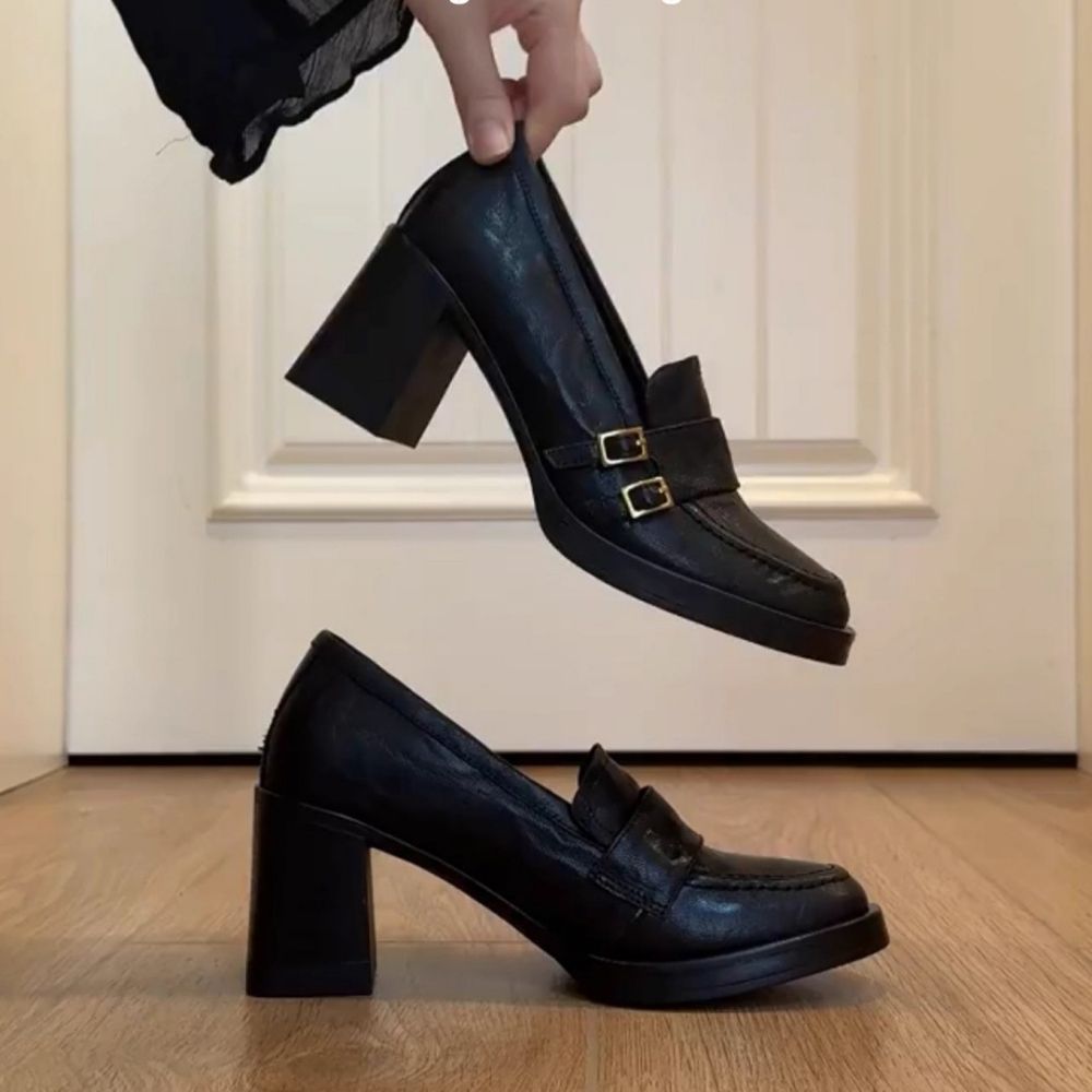 High-Heel-Mokassins für Damen