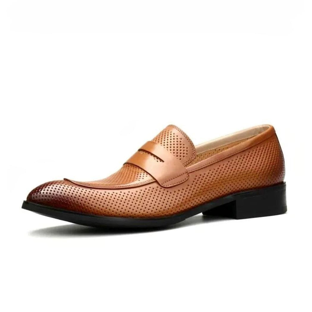 Spitze Loafer aus echtem Leder für Herren