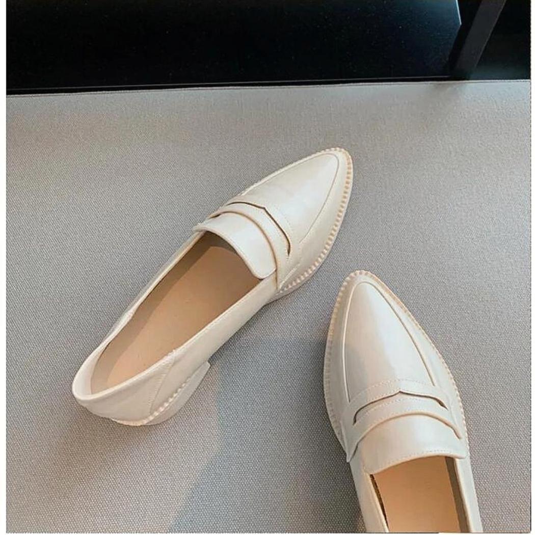 Loafer mit Blockabsatz und Sohle aus Kunstleder