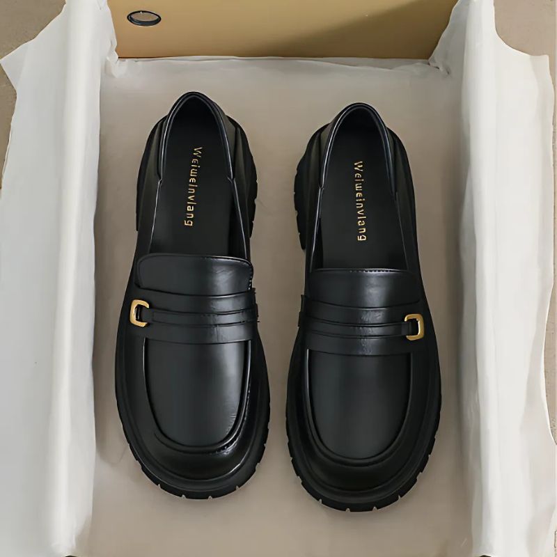 Plateau-Loafer aus Kunstleder für Damen