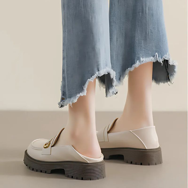 Plateau-Loafer aus Kunstleder für Damen