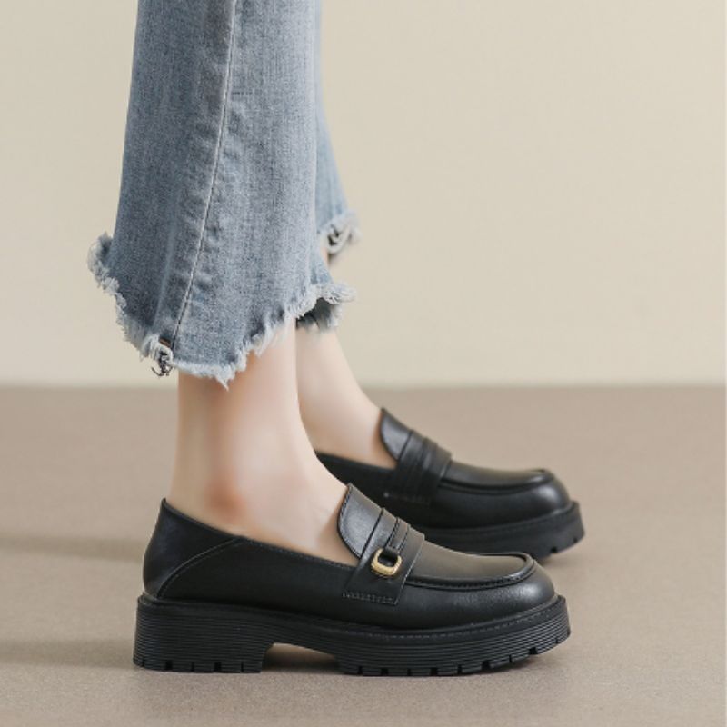 Plateau-Loafer aus Kunstleder für Damen